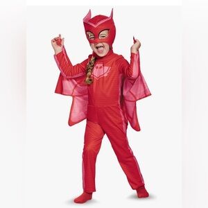 NEW PJ Masks Owlette Costume Size 2T with Cape / Wings and Face mask